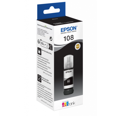 Чернила Epson 108 Black, Оригинальные