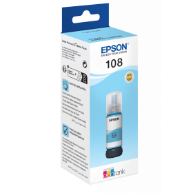 Чернила Epson 108 Light Cyan, Оригинальные Чернила Epson 108 Light Cyan, Оригинальные