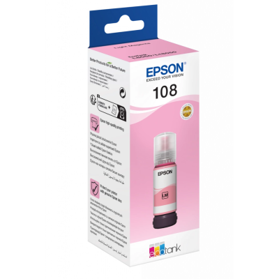 Чернила Epson 108 Light Magenta, Оригинальные