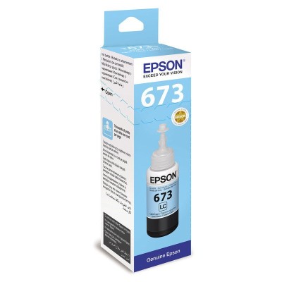 Чернила Epson 673 Light Cyan, Оригинальные